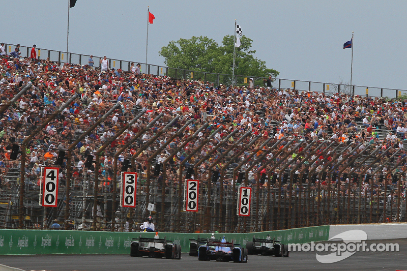 Full stands at the Indianapolis Motor Speedway