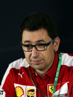 Mattia Binotto, Ferrari Race Engine Manager alla Conferenza Stampa FIA