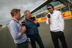 Simon Lazenby, Presentador de Sky sports para F1 con Martin Brundle y Fernando Alonso, McLaren
