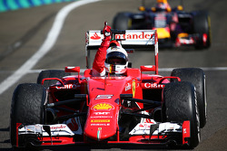 Il vincitore Sebastian Vettel, Ferrari
