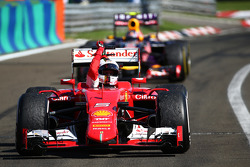 Il vincitore Sebastian Vettel, Ferrari
