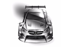 Mercedes-Benz DTM 2016, Zeichnung