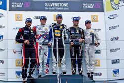 Podio: Ganador del Tio Ellinas, segundo lugar Oliver Rowland, el tercer lugar Matthieu Vaxiviere