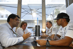 Mehul Kapadia, Tata communications with Lewis Hamilton, Paddy Lowe, Mercedes AMG F1 Executive Direct