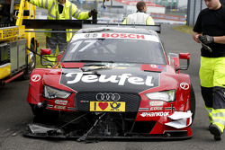 遭遇事故的米格尔·莫利纳,奥迪Abt车队奥迪RS 5 DTM