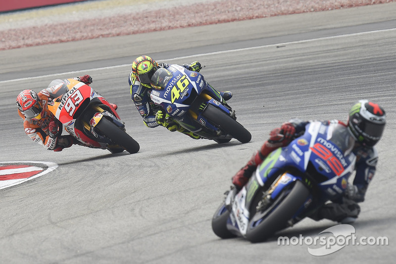 Jorge Lorenzo, Yamaha Fabrika Takımı, Valentino Rossi, Yamaha Fabrika Takımı ve Marc Marquez, Repsol