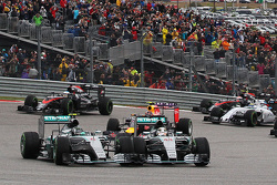 Nico Rosberg y Mercedes AMG F1 W06 lidera aequipo compañero a Lewis Hamilton, Mercedes AMG F1 W06 ba