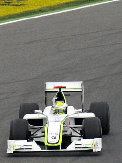 Race winner Jenson Button, Brawn GP