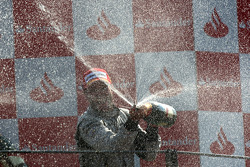 Podium: race winner Rubens Barrichello, Brawn GP