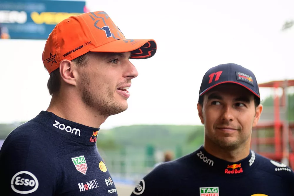 Max Verstappen, Red Bull Racing RB19, Sergio P&eacute;rez, Red Bull Racing RB19