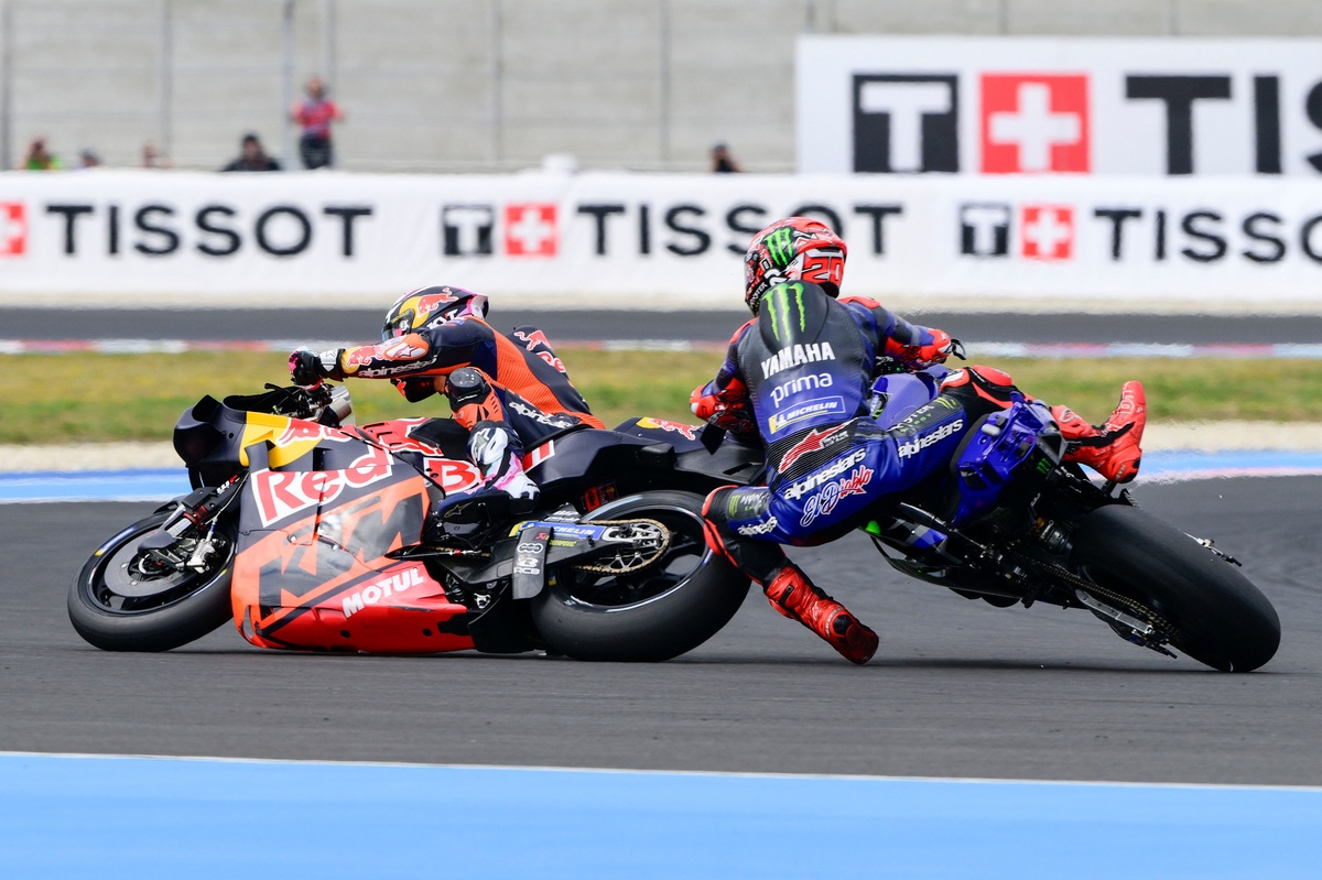 MotoGP | Quartararo si difende: "Ho frenato nel punto giusto, ma c'era sporco"