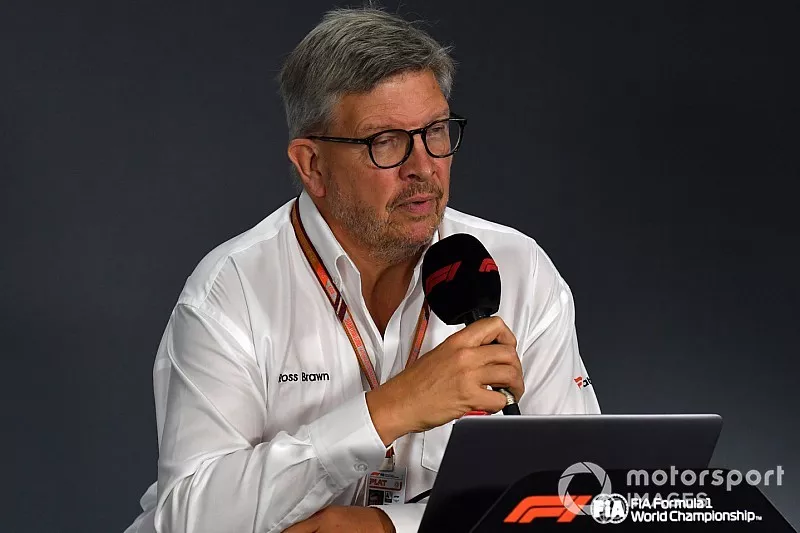 Ross Brawn, Formula One Managing Director of Motorsports in a Press Conference 