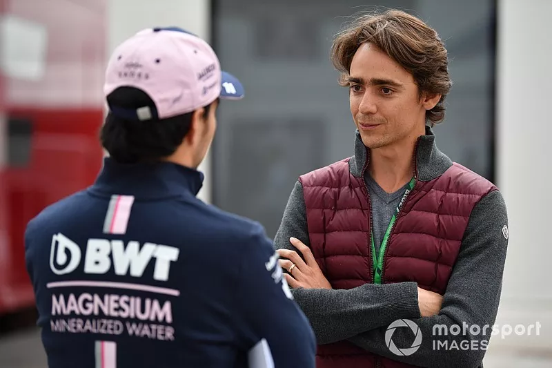 Sergio P&eacute;rez, equipo de F1 de Racing Point Force India y Esteban Guti&eacute;rrez