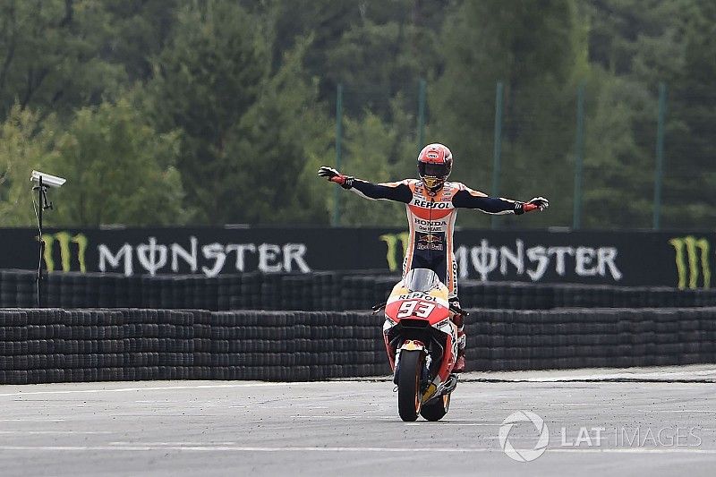 Marc M&aacute;rquez, Repsol Honda Team, gana la carrera