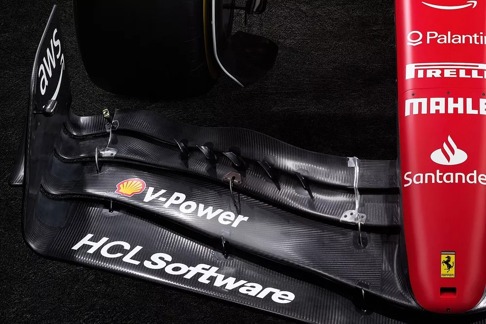 Ferrari SF-23. detail front wing