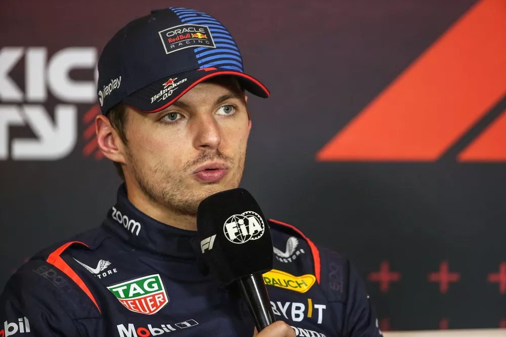 Max Verstappen, Red Bull Racing, en conf&eacute;rence de presse