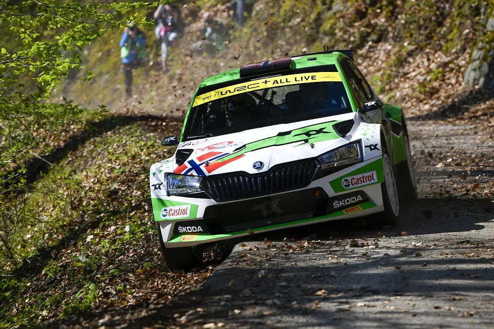 Andreas Mikkelsen, Ola Fl&oslash;ene, Toksport WRT Skoda Fabia Rally2 evo