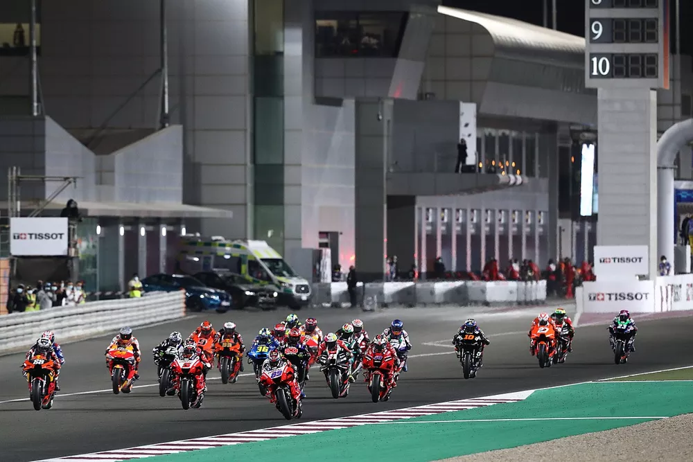 Jorge Martin, Pramac Racing, m&egrave;ne au d&eacute;part du Grand Prix de Doha