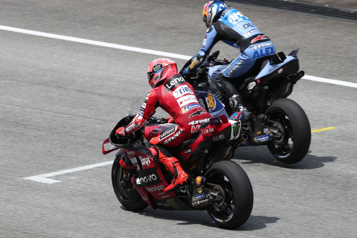 The MotoGP Sepang test race simulations that put Alex Marquez ahead of Bagnaia and Marc Marquez