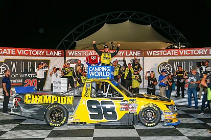 Grant Enfinger wins chaotic NASCAR Truck race at Las Vegas
