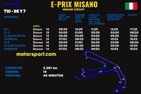 Horarios ePrix Misano F&oacute;rmula E 2024