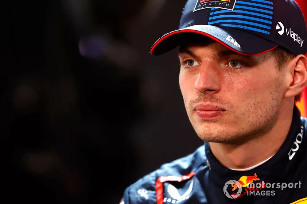 Le poleman Max Verstappen, Red Bull Racing