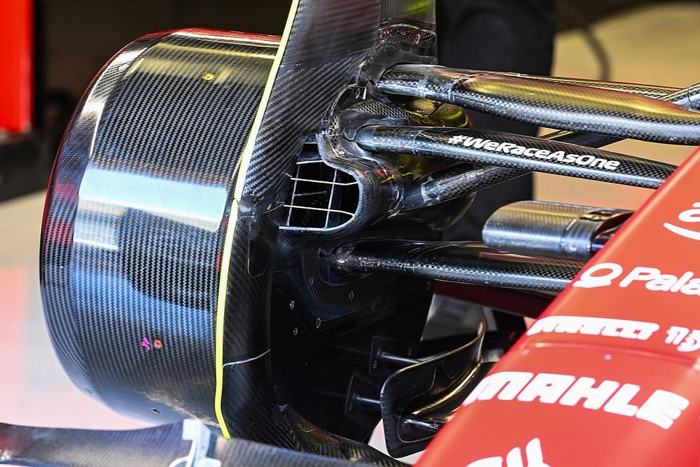 Detalle del Ferrari F1-75