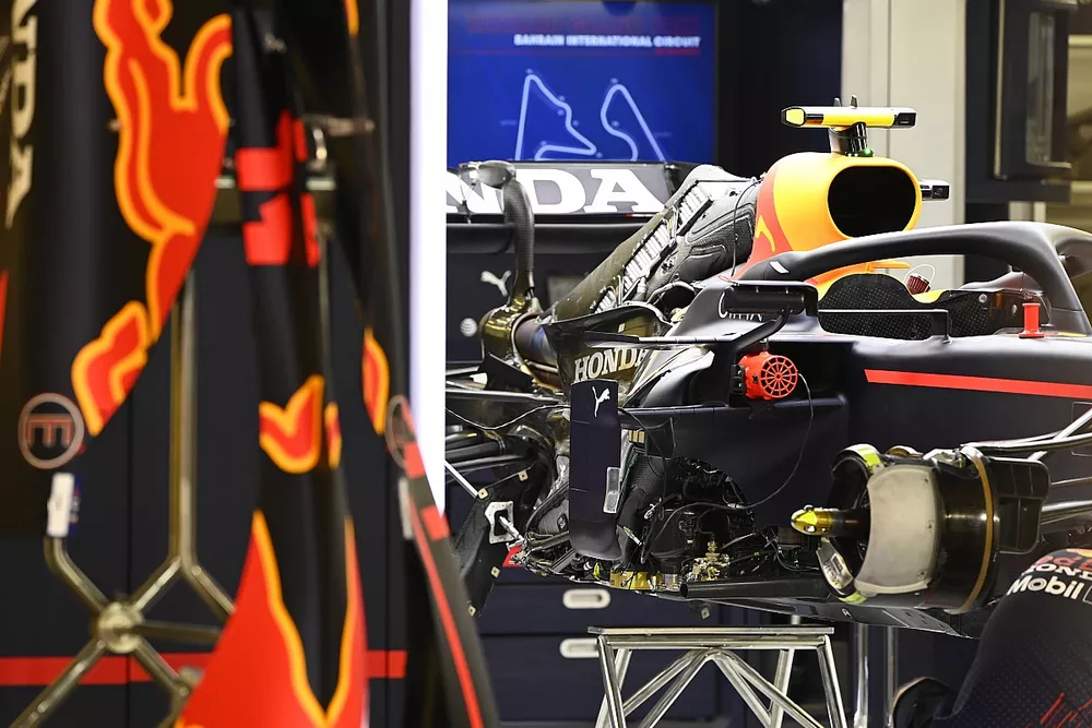 La Red Bull RB16B sans sa carrosserie