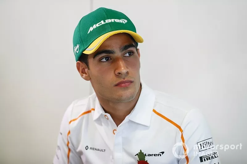 New McLaren test and development driver Sergio Sette Camara is presented to the media