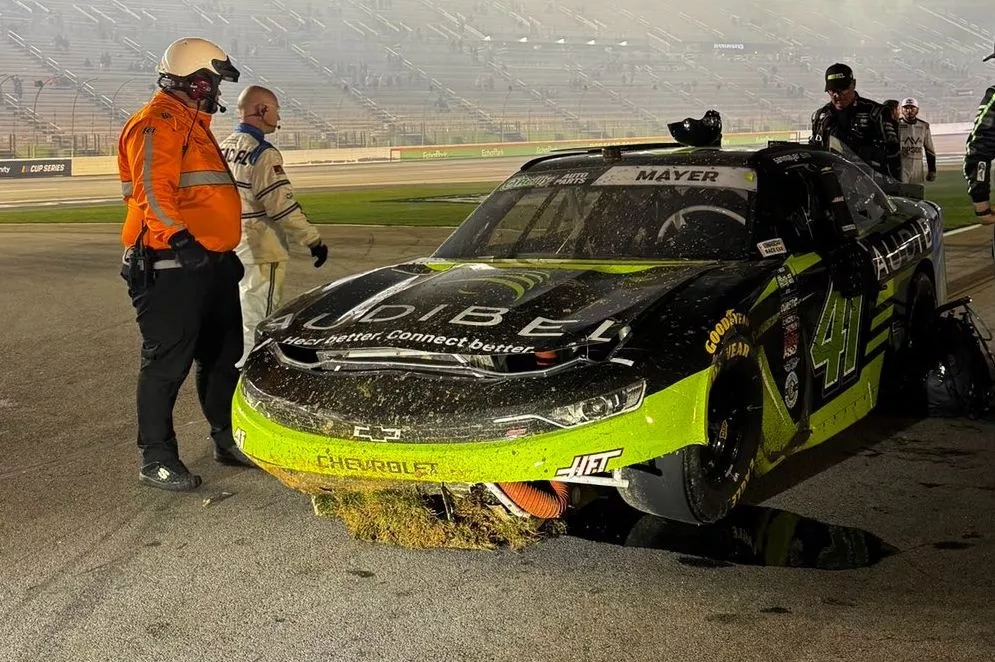 Sam Mayer Watch Sam Mayer accidentally wreck his Haas in strange NASCAR blunder
