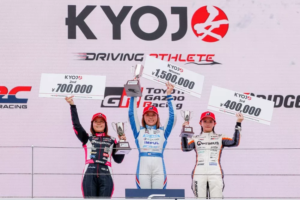 Rio Shimono, Dr.Dry with ITOCHUENEX WECARS TEAM IMPUL, Aimi Saito, BigBoss W TEAM TOM’S, Riona Tomishita, TEAM OPTIMUS CERUMO・INGING 