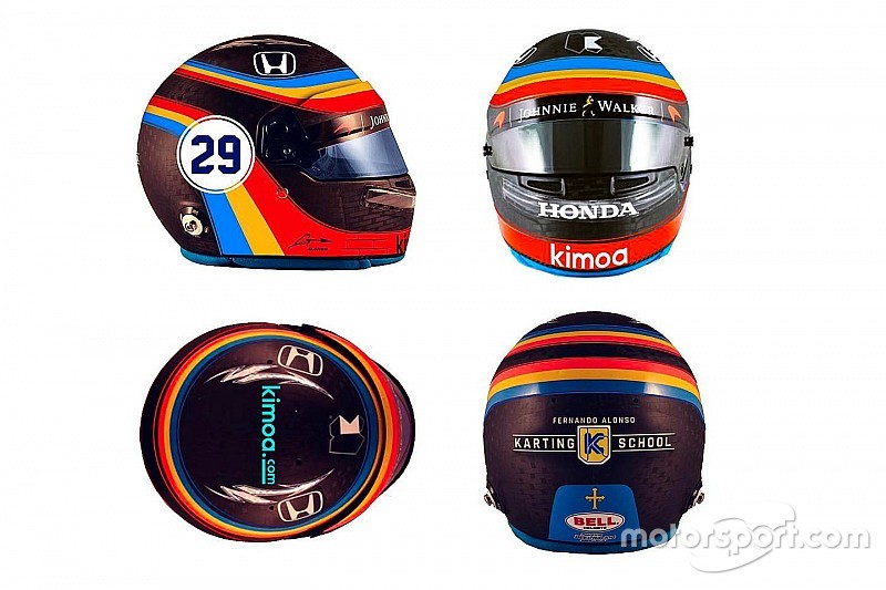 Alonso, Amerika'da Indy 500'de kullandığı kaskla yarışacak