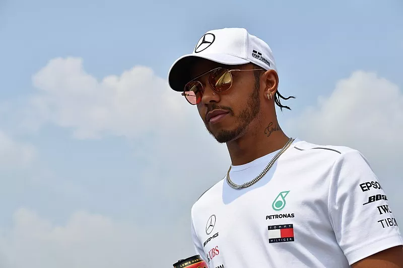 Lewis Hamilton, Mercedes-AMG F1, at drivers parade