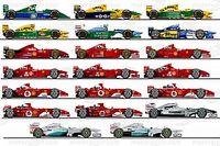 Recuerda los 20 F1 pilotados por Michael Schumacher