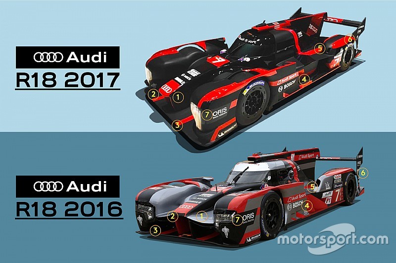 WEC】お蔵入り2017年アウディR18スケールモデルを比較分析