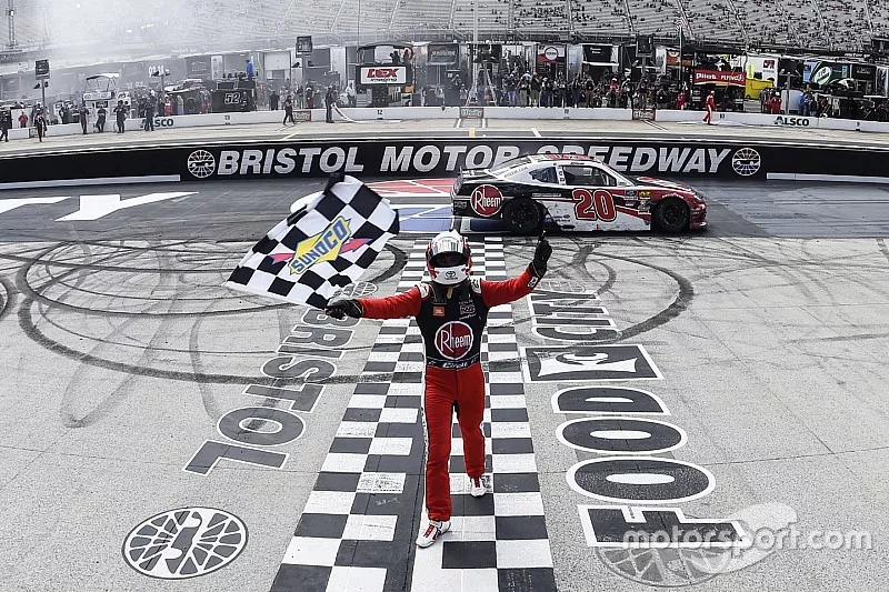 Race Winner Christopher Bell, Joe Gibbs Racing, Toyota Supra Rheem