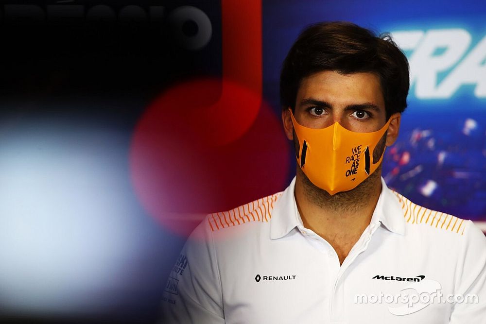 Carlos Sainz Jr., McLaren in the press conference