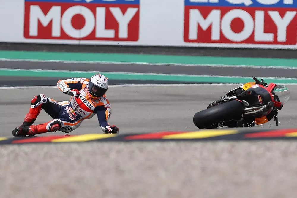 Marc Marquez, Repsol Honda Team crash