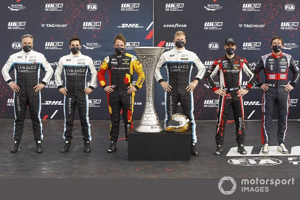 Yvan Muller, Cyan Racing Lynk & Co, Santiago Urrutia, Cyan Performance Lynk & Co, Fr&eacute;d&eacute;ric Vervisch, Comtoyou Team Audi Sport, Yann Ehrlacher, Cyan Racing Lynk & Co, Esteban Guerrieri, ALL-INKL.COM Munnich Motorsport, Jean Karl Vernay, Engstler Hyundai N Liqui Moly Racing Team