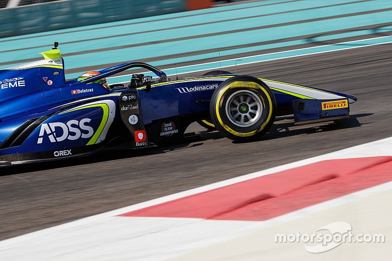 Deletraz snelste in laatste F2-test, Verschoor twee keer in top-tien