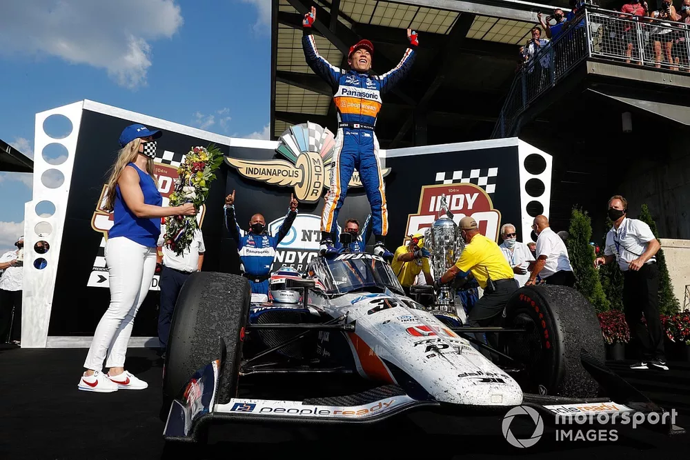 Indy 500 Race Winner Takuma Sato, Rahal Letterman Lanigan Racing Honda