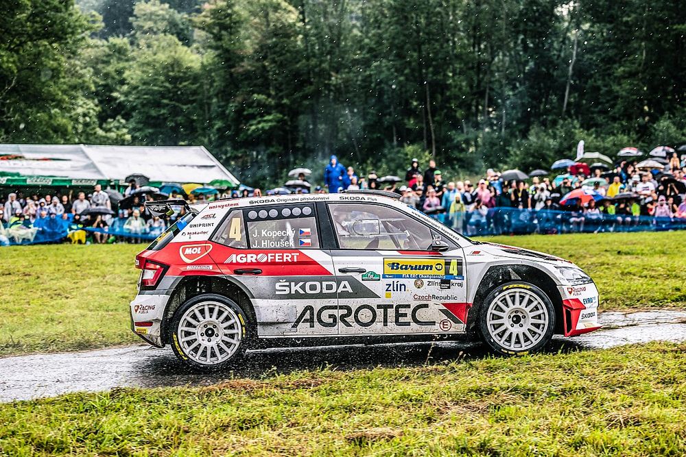 Jan Kopeck&yacute;, Jan Hlou&scaron;ek, Skoda Fabia Rally2 evo