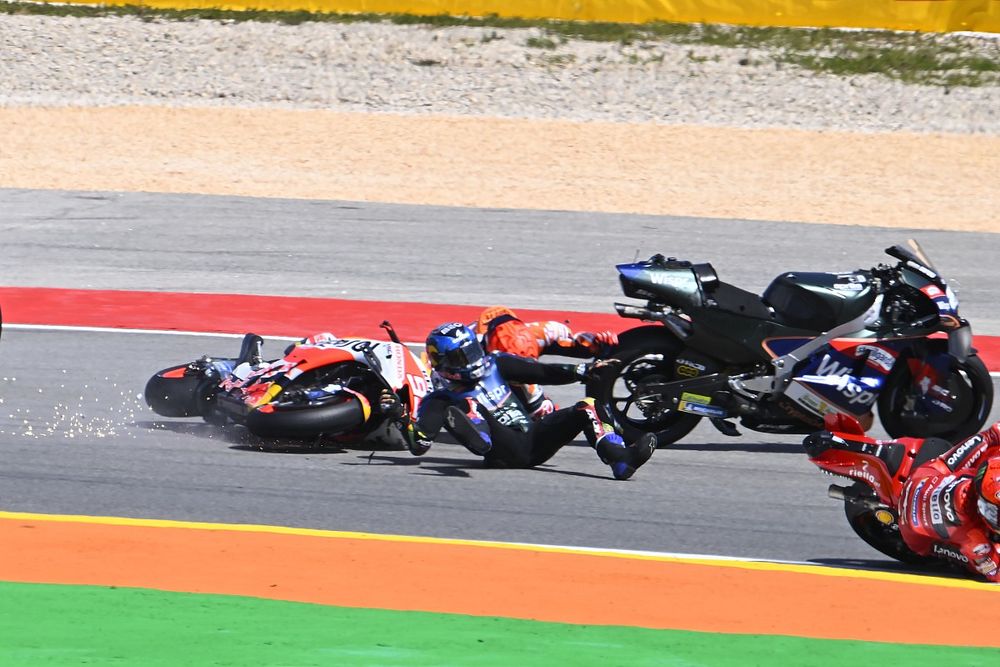 Accidente de Marc Márquez, Repsol Honda Team, Miguel Oliveira, RNF MotoGP Racing