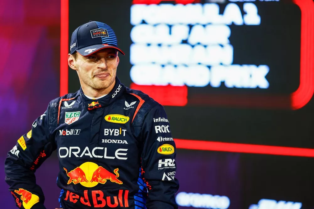 Pole man Max Verstappen, Red Bull Racing, in Parc Ferme