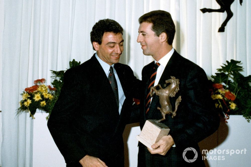 Piero Ferrari y Michele Alboreto