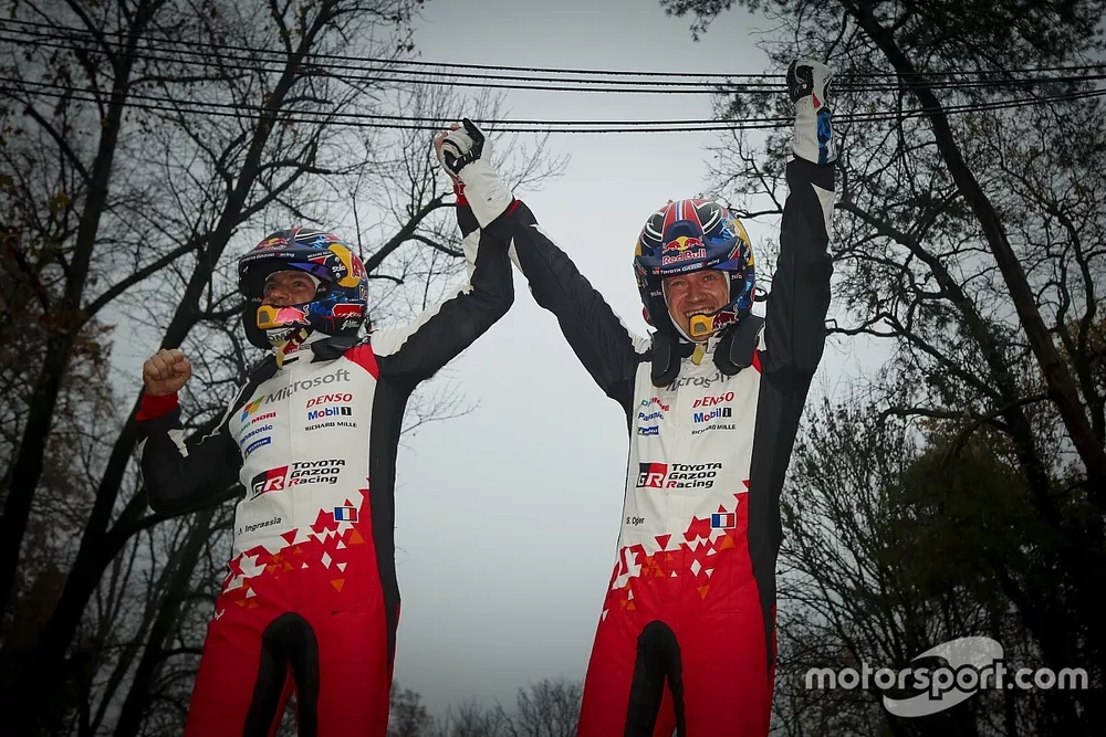 Los ganadores: S&eacute;bastien Ogier, Julien Ingrassia, Toyota Gazoo Racing WRT Toyota Yaris WRC