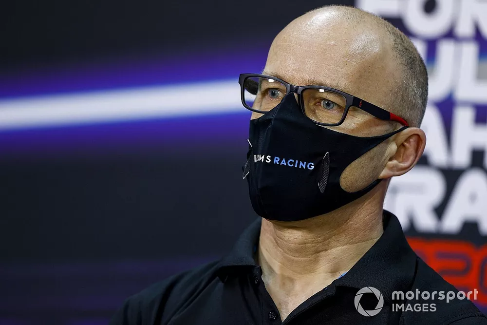 Simon Roberts, Acting Team Principal, Williams Racing, in the Press Conference