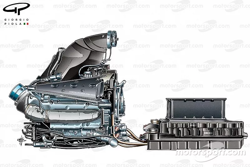 Mercedes PU106 powerunit and Energy Store