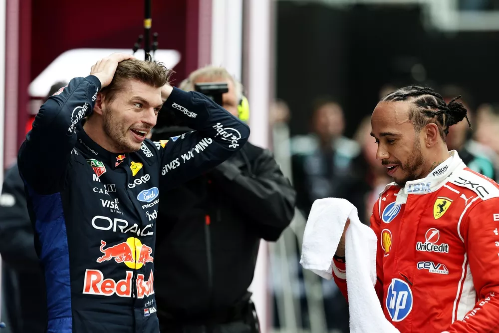 Lewis Hamilton, Ferrari, Max Verstappen, Red Bull Racing