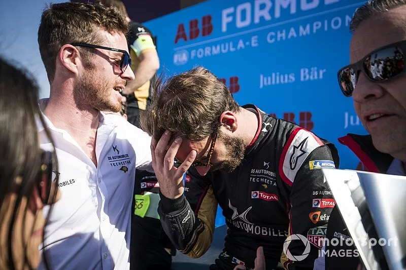 Jean-Eric Vergne, DS Techeetah, 3rd position with team members